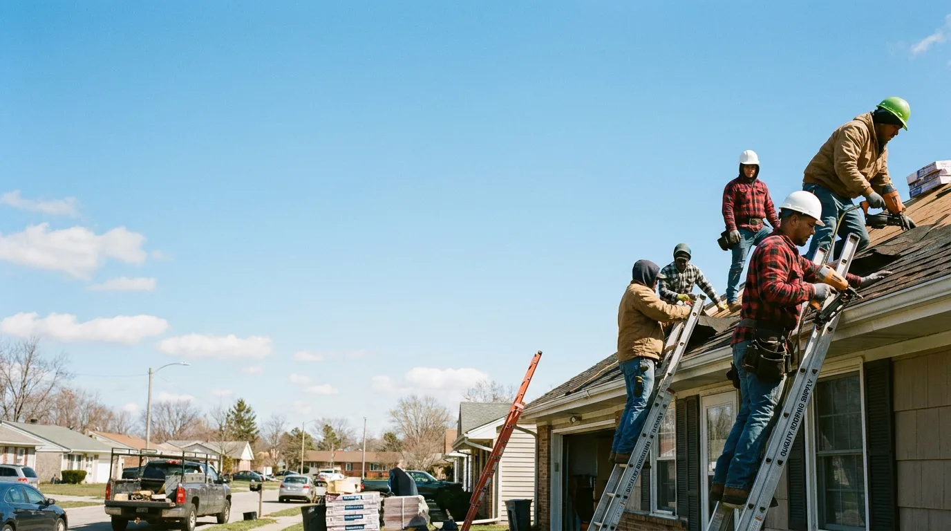 Roofing in Rosamond, IL near me